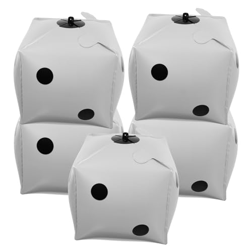 VALICLUD 5Stücke Würfelballons Aus Aluminiumfolie Themen Für Party Hochzeiten Und Spieleabende Leicht Aufzuhängen Und Langlebig von VALICLUD