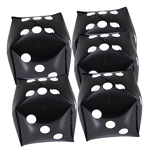 VALICLUD 5Stücke Würfelballons aus Aluminiumfolie für Party Dekorationen für Geburtstagsfeiern und Spielevents Aufzuhängen und Langlebig von VALICLUD