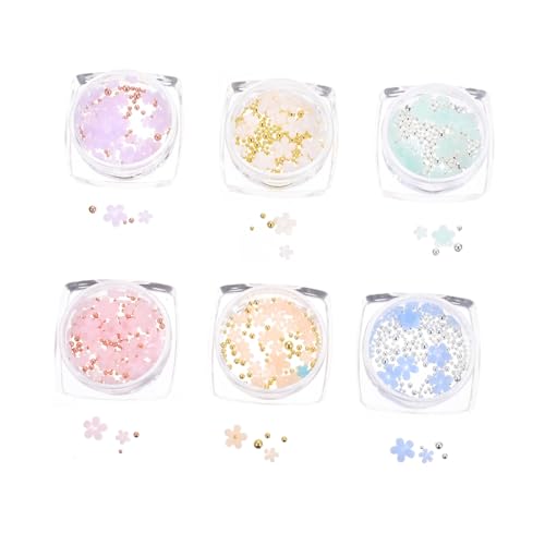 VALICLUD 6 Boxen Boxen Nail Charms mit Farbwechsel Nageldekoration für Damen Kreative Resin blumen Nail Art Zubehör Einfach Anzuwenden für Natürliche und Künstliche Nägel Vielseitig für VALICLUD 6 Boxen Boxen Nail Charms mit Farbwechsel Nageldekoration für Damen Kreative Resin blumen Nail Art Zubehör Einfach Anzuwenden für Natürliche und Künstliche Nägel Vielseitig für von VALICLUD
