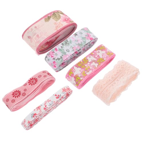 VALICLUD 6 Rollen Blumenmuster Geschenkband Doppelseitiges Ripsband Dekorative Ribbons für Bastelprojekte pro für Blumensträuße und Kuchen Dekoration VALICLUD 6 Rollen Blumenmuster Geschenkband Doppelseitiges Ripsband Dekorative Ribbons für Bastelprojekte pro für Blumensträuße und Kuchen Dekoration von VALICLUD