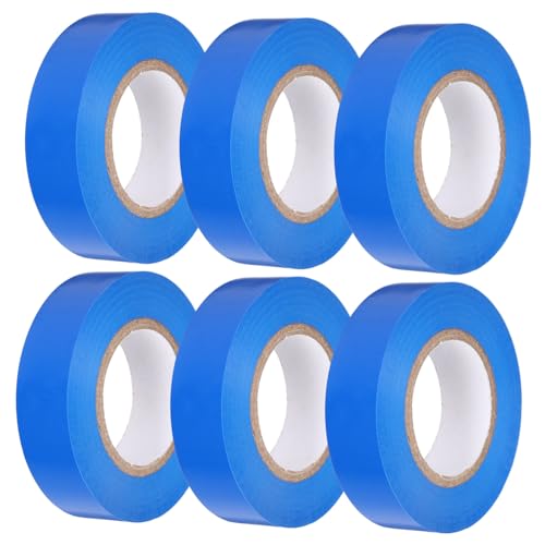 VALICLUD 6 Rollen Elektriker Isolierband Wasserdichtes Hochtemperaturbeständiges PVC Klebeband Stark Klebend Flexibel Für Elektroinstallation und Reparatur VALICLUD 6 Rollen Elektriker Isolierband Wasserdichtes Hochtemperaturbeständiges PVC Klebeband Stark Klebend Flexibel Für Elektroinstallation und Reparatur von VALICLUD