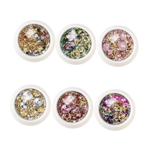 VALICLUD 6 Sätze Strass Nageldekorationen für Natürliche und Künstliche Nägel Langlebige Leichte Nail Art Zubehör DIY Maniküre Geeignet für Frauen und Professionelle Verwendung VALICLUD 6 Sätze Strass Nageldekorationen für Natürliche und Künstliche Nägel Langlebige Leichte Nail Art Zubehör DIY Maniküre Geeignet für Frauen und Professionelle Verwendung von VALICLUD