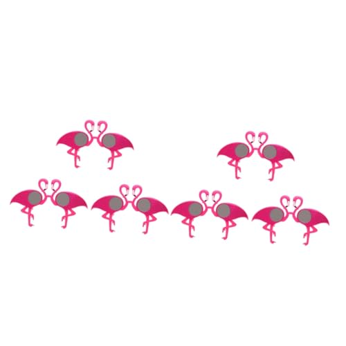 VALICLUD 6 Stk Partytüten für Kinder Flamingo-Sonnenbrille hawaiianische Sonnenbrille Kinderbrille Kostüm schnapsgläser lustige Brille Cosplay-Party-Brille Abschlussball Requisiten Kleidung von VALICLUD