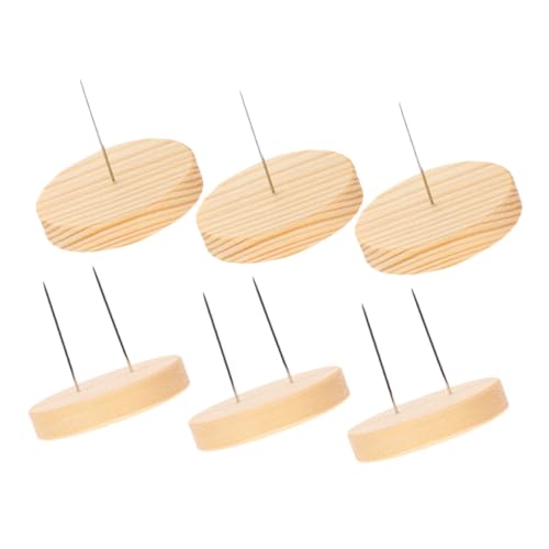 VALICLUD 6 Stück Doppelter Stahl Nadel Puppenständer mit Holzsockel Teiliges für Häkel und Filztiere Stabiler und Minimalistischer DIY Ausstellungsständer für Kreative Dekoration und VALICLUD 6 Stück Doppelter Stahl Nadel Puppenständer mit Holzsockel Teiliges für Häkel und Filztiere Stabiler und Minimalistischer DIY Ausstellungsständer für Kreative Dekoration und von VALICLUD