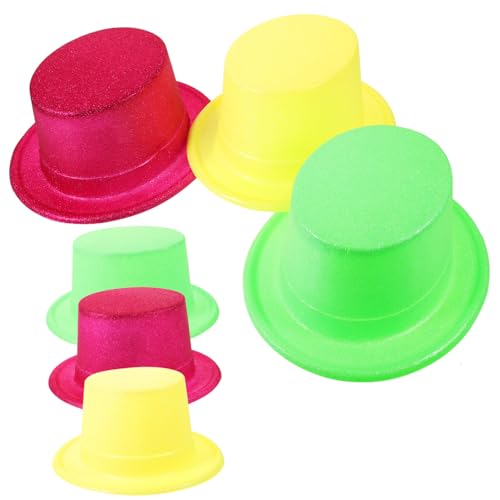 VALICLUD 6 Stück Fluoreszierende Papier Partyhüte Leichte Bunte Tophats Angenehme Passform als Kostümrequisiten und Dekoration für Fasching Geburtstag und Cosplay VALICLUD 6 Stück Fluoreszierende Papier Partyhüte Leichte Bunte Tophats Angenehme Passform als Kostümrequisiten und Dekoration für Fasching Geburtstag und Cosplay von VALICLUD