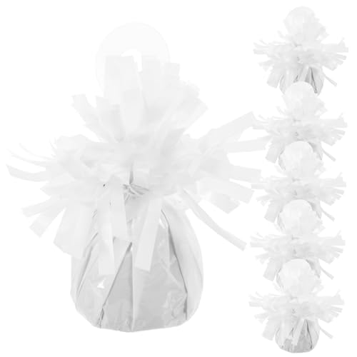 VALICLUD 6 Stück Gewichte aus Alufolie Ballongewichte schwer Braut- weihnachtsdeko dekoration weihnachten luftballons Gewichte für Partyzubehör PVC-versilberte Dekoration Weiß VALICLUD 6 Stück Gewichte aus Alufolie Ballongewichte schwer Braut- weihnachtsdeko dekoration weihnachten luftballons Gewichte für Partyzubehör PVC-versilberte Dekoration Weiß von VALICLUD