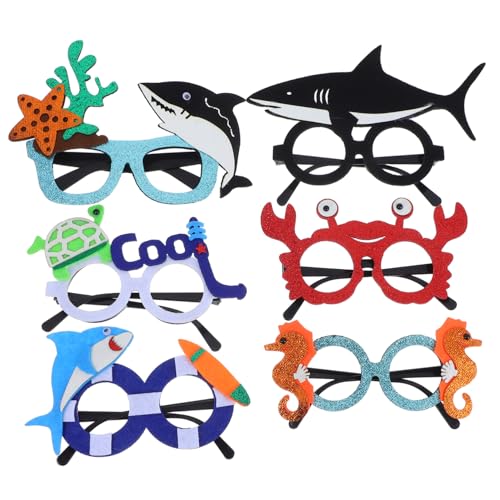 VALICLUD 6 Stück Meerestier-brillen: Unter Der Meeresbrille, Meerestier-partygeschenke, Foto-requisiten Für Kinder, Jungen Und Mädchen, Angeln, Geburtstagsparty-zubehör VALICLUD 6 Stück Meerestier-brillen: Unter Der Meeresbrille, Meerestier-partygeschenke, Foto-requisiten Für Kinder, Jungen Und Mädchen, Angeln, Geburtstagsparty-zubehör von VALICLUD