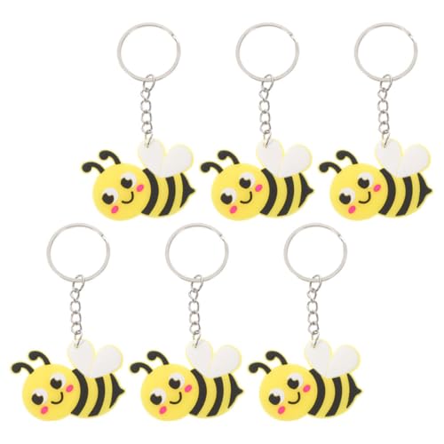 VALICLUD 6 Stück Süße Bienen Schlüsselanhänger Lustige Bienen Party Deko für Taschen und Autos und Praktische Anhänger für VALICLUD 6 Stück Süße Bienen Schlüsselanhänger Lustige Bienen Party Deko für Taschen und Autos und Praktische Anhänger für von VALICLUD