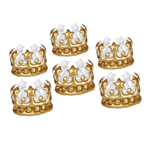 VALICLUD 6 Stück Teiliges Aufblasbare Krone für Cosplay Geburtstagsfeiern PVC Material Bequem Leicht für Tanzpartys und Besondere Anlässe VALICLUD 6 Stück Teiliges Aufblasbare Krone für Cosplay Geburtstagsfeiern PVC Material Bequem Leicht für Tanzpartys und Besondere Anlässe von VALICLUD