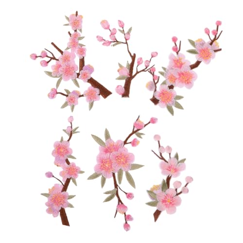 VALICLUD 6 Stück Teiliges Bestickte Blumen Applikationen mit Kleberückseite Einfache Diy-eisenaufnäher für Kleidung Taschen Jeans Langlebige Cartoon-blumen Stickerei für Reparatur und VALICLUD 6 Stück Teiliges Bestickte Blumen Applikationen mit Kleberückseite Einfache Diy-eisenaufnäher für Kleidung Taschen Jeans Langlebige Cartoon-blumen Stickerei für Reparatur und von VALICLUD