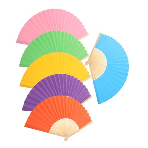 VALICLUD 6 Stück Teiliges Bunte Faltbare Handliche Kleine Handventilatoren für DIY Bastelprojekte Kreative Kunst Kindergarten Partydekoration Hochzeit Outdoor Spaßeinsatz VALICLUD 6 Stück Teiliges Bunte Faltbare Handliche Kleine Handventilatoren für DIY Bastelprojekte Kreative Kunst Kindergarten Partydekoration Hochzeit Outdoor Spaßeinsatz von VALICLUD