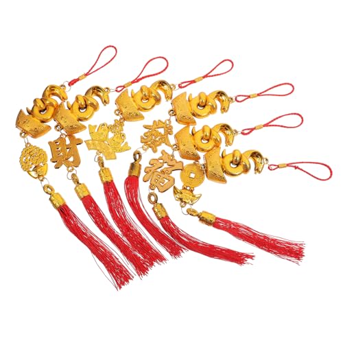 VALICLUD 6 Stück Teiliges Chinesisches Neujahrs Schlangen Hängedekor Traditionelle Frühlingsfest Anhänger mit Wohlstands und Glückssymbolen Bunte Feng Shui Dekoration für Zuhause und VALICLUD 6 Stück Teiliges Chinesisches Neujahrs Schlangen Hängedekor Traditionelle Frühlingsfest Anhänger mit Wohlstands und Glückssymbolen Bunte Feng Shui Dekoration für Zuhause und von VALICLUD