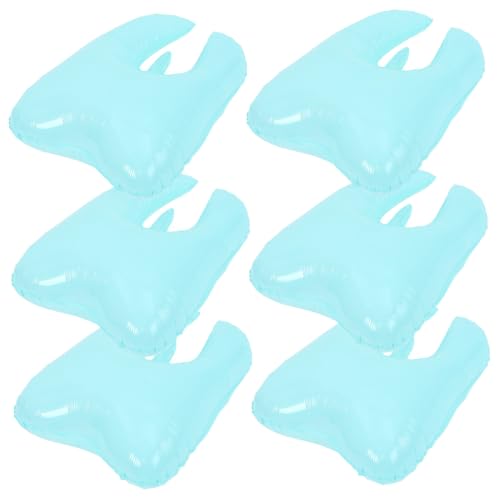 VALICLUD 6 Stück Teiliges Gebiss Luftballons Cartoon Design Partydeko Kindergeburtstag Shower Blau Langlebig Stabile gebissförmige Ballons für Festliche Anlässe von VALICLUD