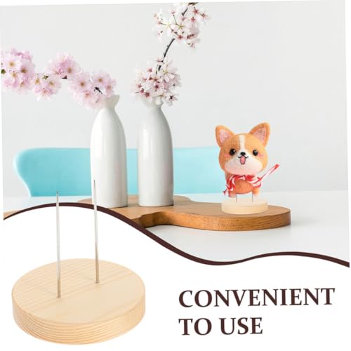 VALICLUD 6 Stück Teiliges Holzsockel Puppenständer Stabiler Desktop Display Base für Häkelpuppen Displayhalter Minimalistisches Design für Handwerkskunst und Bastelpräsentationen von VALICLUD