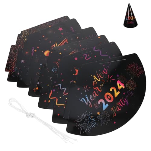 VALICLUD 6 Stück Teiliges Neujahrs Partyhüte aus Leichtem Papier Bunte Kegelhüte als Happy Year Dekoration Bequeme Foto Requisiten für Silvester Feiern und Mottopartys VALICLUD 6 Stück Teiliges Neujahrs Partyhüte aus Leichtem Papier Bunte Kegelhüte als Happy Year Dekoration Bequeme Foto Requisiten für Silvester Feiern und Mottopartys von VALICLUD