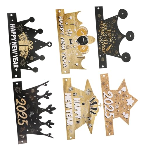 VALICLUD 6 Stück Teiliges Neujahrs Partyhut aus Papier Year Supplies Dekorative Foto Accessoires mit Feiner Verarbeitung Neujahrs Kostümrequisiten für Silvesterfeiern und Festliche VALICLUD 6 Stück Teiliges Neujahrs Partyhut aus Papier Year Supplies Dekorative Foto Accessoires mit Feiner Verarbeitung Neujahrs Kostümrequisiten für Silvesterfeiern und Festliche von VALICLUD