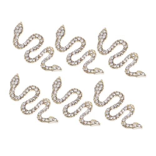 VALICLUD 6 Stück Teiliges Snake Nail Art Charms aus Kreative Maniküre Ornamente Nageldekoration für Nägel VALICLUD 6 Stück Teiliges Snake Nail Art Charms aus Kreative Maniküre Ornamente Nageldekoration für Nägel von VALICLUD
