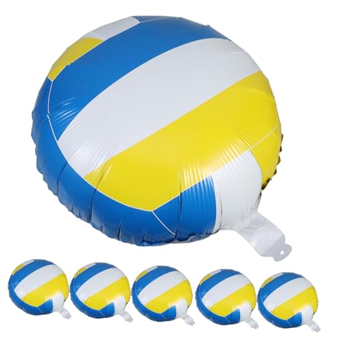 VALICLUD 6 Stück Teiliges Volleyball Luftballon Aufblasbar Langlebig Strapazierfähig für Strand und Sportparty Dekoration Volleyball Motto Geburtstagsfeier Zubehör Blau Gelb VALICLUD 6 Stück Teiliges Volleyball Luftballon Aufblasbar Langlebig Strapazierfähig für Strand und Sportparty Dekoration Volleyball Motto Geburtstagsfeier Zubehör Blau Gelb von VALICLUD