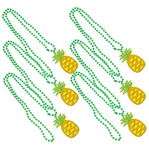 VALICLUD 6 Teilige Hawaii Party Halskette Tropische Geburtstagsdekorationen Schulveranstaltungspreise Luau Partygeschenke Partygeschenke Mit Obstthema Ananas Halskette von VALICLUD