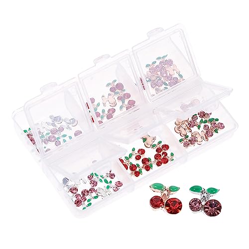 VALICLUD 60 Stück Strasssteine für Nägel Kirschform Nail Charms Glitzernde Nail Gems für DIY Nageldesign und Dekorationen für Bastelprojekte und Persönliche Styles VALICLUD 60 Stück Strasssteine für Nägel Kirschform Nail Charms Glitzernde Nail Gems für DIY Nageldesign und Dekorationen für Bastelprojekte und Persönliche Styles von VALICLUD