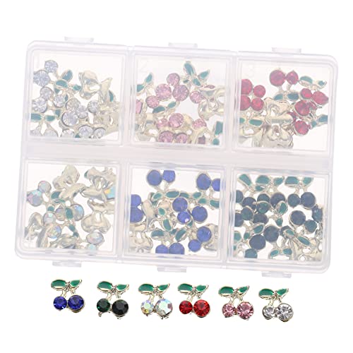 VALICLUD 60 Stück Strasssteine für Nägel Kirschform Nail Charms Glitzernde Nail Studs DIY Nagelkunst Dekoration für Nageldesigns und Bastelprojekte VALICLUD 60 Stück Strasssteine für Nägel Kirschform Nail Charms Glitzernde Nail Studs DIY Nagelkunst Dekoration für Nageldesigns und Bastelprojekte von VALICLUD