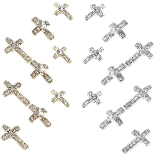 VALICLUD 60 Stück Teiliges Alloy Cross Nail Charms Nageldekorationen Nail Art Schmuck für Damen Maniküre Vielseitig Kombinierbar Trendiges Kreuzdesign für Partys Hochzeiten und Alltag VALICLUD 60 Stück Teiliges Alloy Cross Nail Charms Nageldekorationen Nail Art Schmuck für Damen Maniküre Vielseitig Kombinierbar Trendiges Kreuzdesign für Partys Hochzeiten und Alltag von VALICLUD