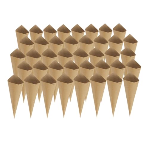 VALICLUD 60Stücke Hochzeitskegel aus Kraftpapier Blumenkegel für Hochzeiten und Partys Stabile Papiertüten für Konfetti und Lutscherhalter für Vintage Dekoration VALICLUD 60Stücke Hochzeitskegel aus Kraftpapier Blumenkegel für Hochzeiten und Partys Stabile Papiertüten für Konfetti und Lutscherhalter für Vintage Dekoration von VALICLUD