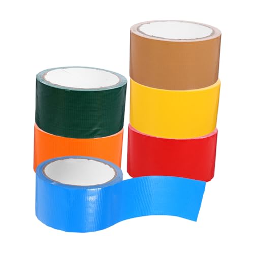 VALICLUD 6Rollen Farbenfrohes Hochleistungs Klebeband Wasserdichtes Dekorationsklebeband für DIY Projekte Basteln Verpackung von VALICLUD