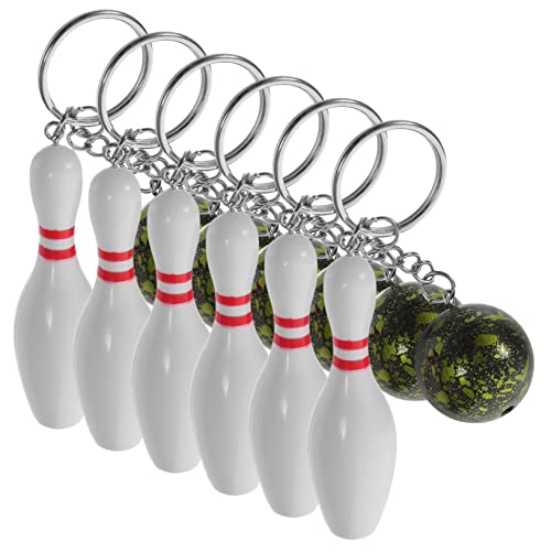 VALICLUD 6Stücke Bowling Pin Schlüsselanhänger Bowling Pin Und Ball Schlüsselbund Für Bowling Party Mitgebsel Neuheit Geschenkidee Für Erwachsene VALICLUD 6Stücke Bowling Pin Schlüsselanhänger Bowling Pin Und Ball Schlüsselbund Für Bowling Party Mitgebsel Neuheit Geschenkidee Für Erwachsene von VALICLUD