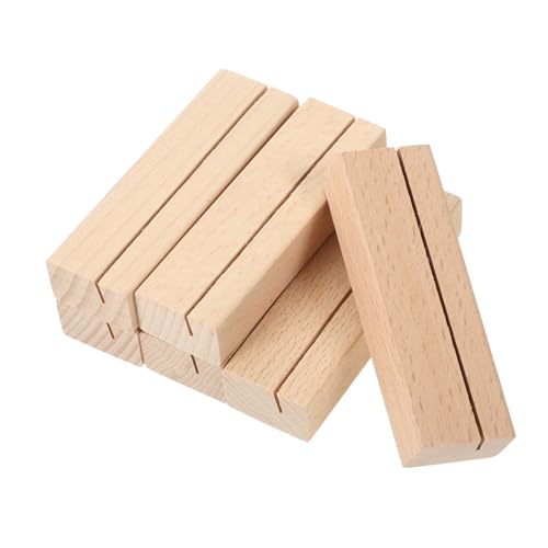 VALICLUD 6Stücke Holz Kartenständer Visitenkarten Halter für Tischdekoration für Hochzeit Menükarten Fotos und Notizen Stabiler Sockel VALICLUD 6Stücke Holz Kartenständer Visitenkarten Halter für Tischdekoration für Hochzeit Menükarten Fotos und Notizen Stabiler Sockel von VALICLUD