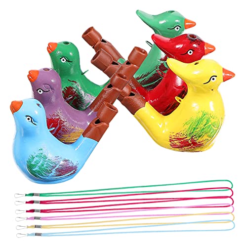 VALICLUD 6Stücke Keramik Vogelpfeifen für Lanyards Lernspielzeug für Musik und Vogelgeräusche für Kindergeburtstage Gemischte Farben VALICLUD 6Stücke Keramik Vogelpfeifen für Lanyards Lernspielzeug für Musik und Vogelgeräusche für Kindergeburtstage Gemischte Farben von VALICLUD