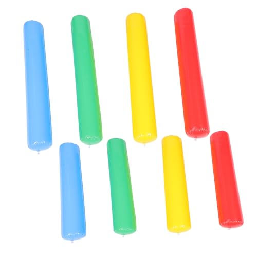 VALICLUD 8 Stück Teiliges Aufblasbares Lärminstrument PVC Robuste Bunte Klatschstöcke und Laute Spielzeugsticks für Kindergarten Party Sportveranstaltungen Fröhliche Stimmung Erzeugend von VALICLUD