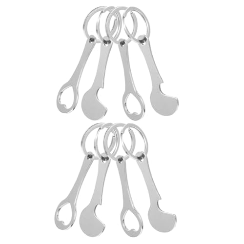 VALICLUD 8 Stück Teiliges Edelstahl Trolley token mit Schlüsselring Langlebig und Portabel Einfach zu Entriegeln Einzigartiges Design für Einkaufswagen Vielseitig als Schlüsselanhänger und von VALICLUD