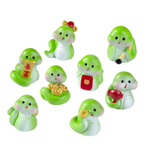 VALICLUD 8 Stück Teiliges Miniatur Schlangenfiguren Handgefertigte Mini Schlange aus Resin Dekorative Micro Landschaft Ornament Kompakte Tischdekoration Glücksbringer Jahr Schlange VALICLUD 8 Stück Teiliges Miniatur Schlangenfiguren Handgefertigte Mini Schlange aus Resin Dekorative Micro Landschaft Ornament Kompakte Tischdekoration Glücksbringer Jahr Schlange von VALICLUD