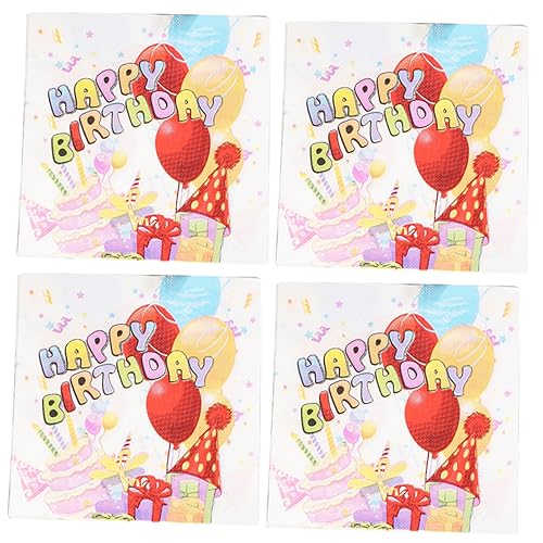 VALICLUD 80Blätter Servietten Für Geburtstagsfeiern Party Servietten Für Kindergeburtstage Hochzeiten Shower Dessertservietten Pro Packung VALICLUD 80Blätter Servietten Für Geburtstagsfeiern Party Servietten Für Kindergeburtstage Hochzeiten Shower Dessertservietten Pro Packung von VALICLUD
