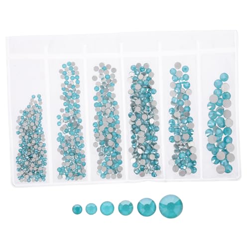 VALICLUD 820 Stück Nageldiamantschmuck Nageledelsteine Nagelanhänger Perlen Für Nägel Diamanten Für Nagelkunst Edelsteine Nagelstrass UV Nageldekor Nägel Flache Strasssteine von VALICLUD