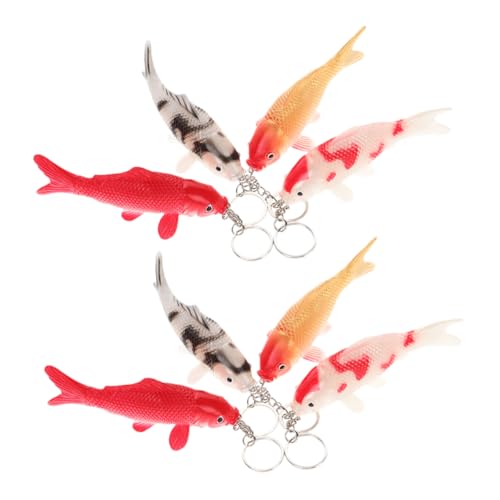 VALICLUD 8pcs Realistische Mini Koi Fisch Schlüsselbund Cartoon Fischschlüsselheizparty Gefälligkeiten Für Geburtstagsfeiern Goodie Taschen Bunte Schlüsselbund Anhänger VALICLUD 8pcs Realistische Mini Koi Fisch Schlüsselbund Cartoon Fischschlüsselheizparty Gefälligkeiten Für Geburtstagsfeiern Goodie Taschen Bunte Schlüsselbund Anhänger von VALICLUD