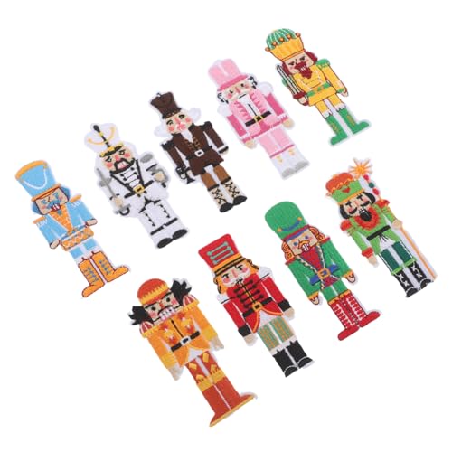 VALICLUD 9 Stück Teiliges Nussbrecher Bügelflicken Soldaten design Bestickte Patch Applikationen Weihnachtliche Kleidung Taschen Deko DIY Stoffflicken Robust Farbecht Festliche Aufnäher VALICLUD 9 Stück Teiliges Nussbrecher Bügelflicken Soldaten design Bestickte Patch Applikationen Weihnachtliche Kleidung Taschen Deko DIY Stoffflicken Robust Farbecht Festliche Aufnäher von VALICLUD