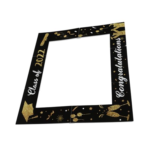 VALICLUD Abschlussfoto Requisite Fotohalter DIY Fotoprop für Abschlussfeier Partydekoration Bunte Abschlussrahmen mit Abschlussmotiv für Lustige Gruppenfotos von VALICLUD