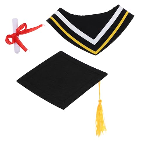 VALICLUD Abschlusskleidung für Plüschbären Graduierungsoutfit mit Hut und Schal für Bachelor und Süße und Langlebige Stofftierkleidung für Abschlussfeiern VALICLUD Abschlusskleidung für Plüschbären Graduierungsoutfit mit Hut und Schal für Bachelor und Süße und Langlebige Stofftierkleidung für Abschlussfeiern von VALICLUD