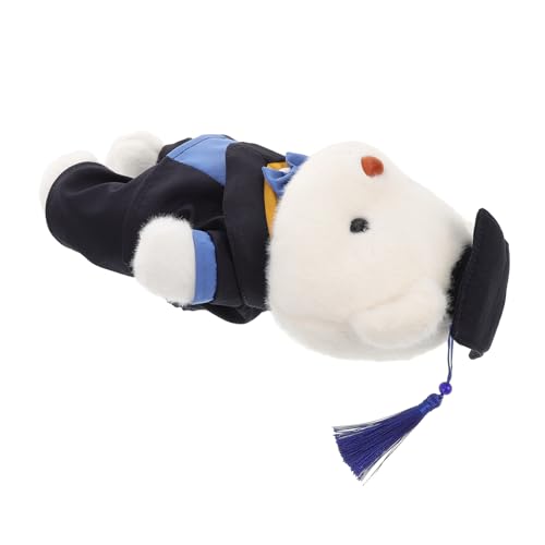 VALICLUD Abschlusssaison Bärenpuppe Graduation Mini Animal Plüschspielzeug Abschlusstiere Herzlichen Glückwunsch, Absolvent Bär Abschluss Bär Blume Graduation Plüschbär PP Baumwolle Blau von VALICLUD