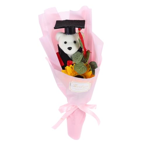 VALICLUD Abschlusssaison -simulationsstrauß Abschlussbär-blumenarrangement Abschluss-blumenstrauß-zubehör Abschluss-blumenstrauß- Bärenpuppenstrauß Bär Der Abschlusssaison Rosa Plastik VALICLUD Abschlusssaison -simulationsstrauß Abschlussbär-blumenarrangement Abschluss-blumenstrauß-zubehör Abschluss-blumenstrauß- Bärenpuppenstrauß Bär Der Abschlusssaison Rosa Plastik von VALICLUD