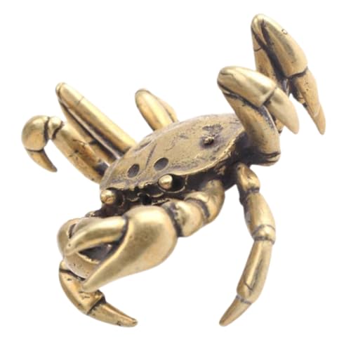 VALICLUD Antike Krabbenfigur aus Kupfer Detailreiche Tischdekoration Sammlerstück für Teezermonien und Strand Deko und Langlebiges Retro Krabbenornament für Freunde und Familie von VALICLUD
