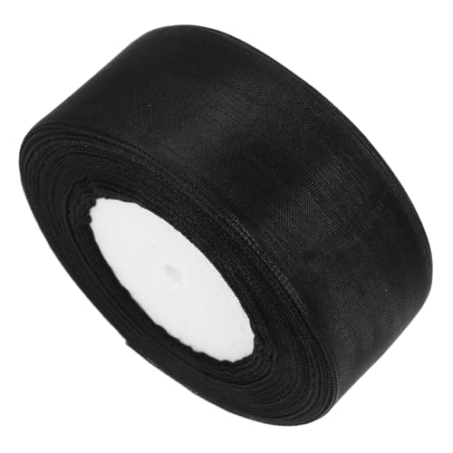VALICLUD Bogenband Spitzenband Rosa Netzband Organzaband Organza -band Halloween-band Transparent Schwarz Chiffon von VALICLUD