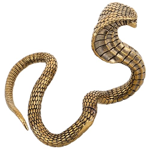 VALICLUD Brass Cobra Statue Realistische Schlangenfigur für Tischdekoration Feng Shui Deko Jahr der Schlange Handgefertigtes Ziergegenstand für Teetische VALICLUD Brass Cobra Statue Realistische Schlangenfigur für Tischdekoration Feng Shui Deko Jahr der Schlange Handgefertigtes Ziergegenstand für Teetische von VALICLUD