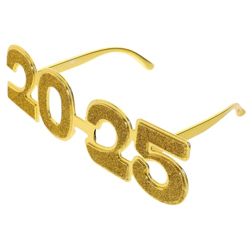 VALICLUD Brillen Party Neujahr Eyewear Silvester Accessoires Gold Elektrobeschichtet Glitzernd Wiederverwendbar Robust Festlich von VALICLUD