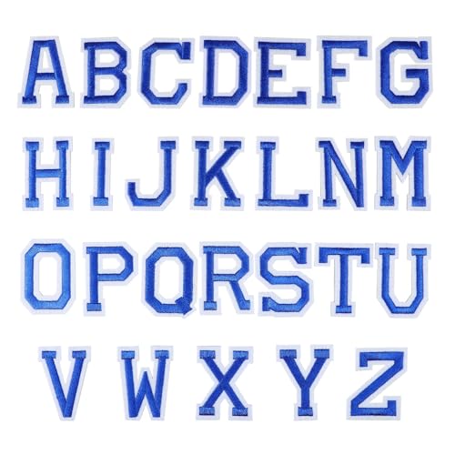 VALICLUD Buchstaben-Aufnäher Zum Aufbügeln 26 Stück Bestickte Buchstaben-Aufnäher A-Z-Aufnäher Abzeichen Zum Aufnähen Für Jacken Applikationen Kleidung Kleider Hosen Hüte Jeans Dunkelblau VALICLUD Buchstaben-Aufnäher Zum Aufbügeln 26 Stück Bestickte Buchstaben-Aufnäher A-Z-Aufnäher Abzeichen Zum Aufnähen Für Jacken Applikationen Kleidung Kleider Hosen Hüte Jeans Dunkelblau von VALICLUD