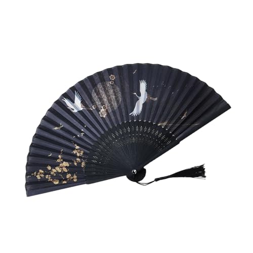 VALICLUD Chinesischer Faltfächer Klassischer Handfächer Antik Design Faltbarer Tanz Dekorationsfächer Leicht Tragbar Robust für Sommer und Fotografie von VALICLUD