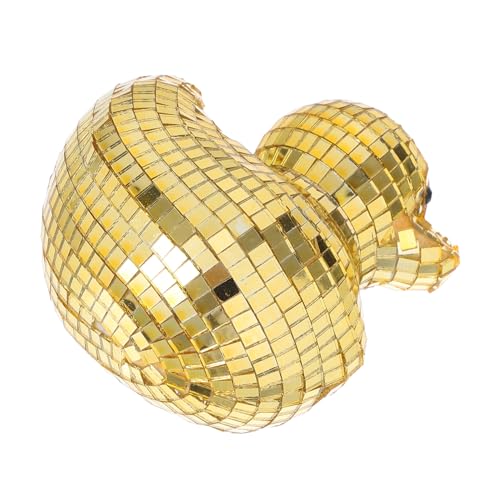 VALICLUD Disco Duck Spiegelglas Figurenteich Dekoration Reflektierendes Entenmodell Glänzende Tischdeko für Zuhause Wohnzimmer Schlafzimmer von VALICLUD