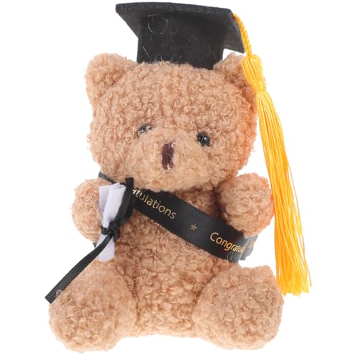 VALICLUD Doktorhut Bär Puppe tragen Abschluss klein erste kuschelbären bocksack Absolventengeschenk geschenkkästchen Plüschbär Plüschspielzeug Plüschbären PP Baumwolle Black von VALICLUD